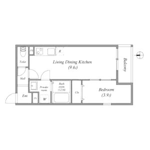 REGIES川西能勢口の間取り図