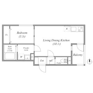 REGIES川西能勢口の間取り図