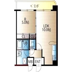 フローライト南森町の間取り図