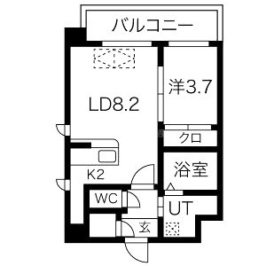 スプランディッド新大阪DUEの間取り図