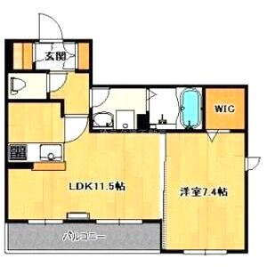 メゾン輝の間取り図