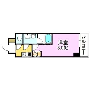 レーヴメゾン新神戸の間取り図