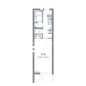クレイノ楓の間取り図