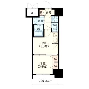 ラクラス本町東の間取り図