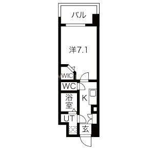 ミラージュパレス難波幸町の間取り図