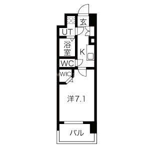 ミラージュパレス難波幸町の間取り図