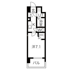 ミラージュパレス難波幸町の間取り図