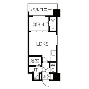 ミラージュパレス難波幸町の間取り図