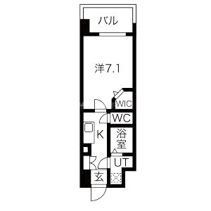 ミラージュパレス難波幸町の間取り図
