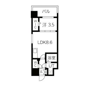 ミラージュパレス難波幸町の間取り図