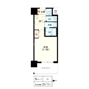 グランカーサ高井田の間取り図