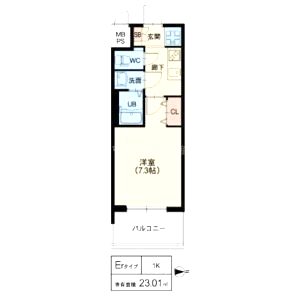グランカーサ高井田の間取り図
