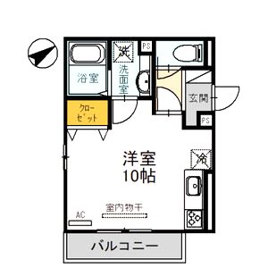 ウエストアロー阿波座の間取り図