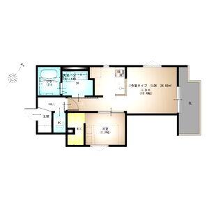 REGALEST摂津パウの間取り図