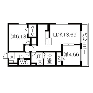 K ́sハピネスの間取り図