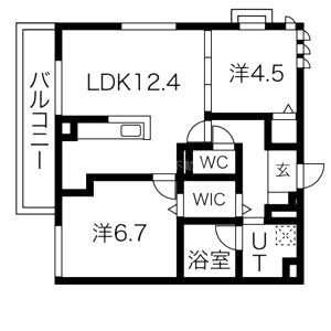 セジュール狛田の間取り図