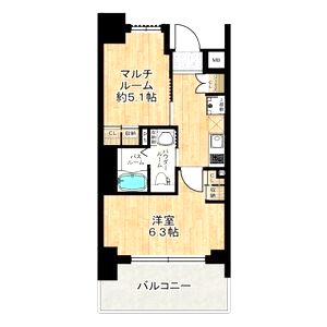 エステムプラザ難波EASTIIブレストの間取り図