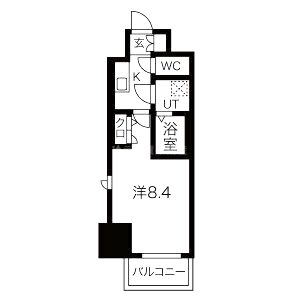 エスリード三宮旭通の間取り図