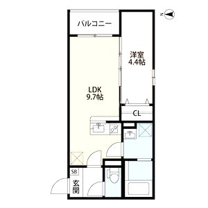 エバーグリーン武庫之荘(エバーグリーンムコノソの間取り図