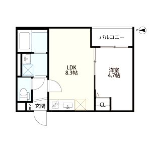 エバーグリーン武庫之荘(エバーグリーンムコノソの間取り図