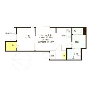 ハーモニーテラス中野SKHの間取り図