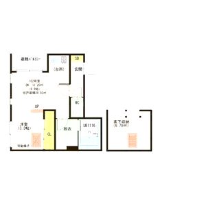 ハーモニーテラス朝日の間取り図