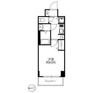 スワンズシティ天満橋の間取り図
