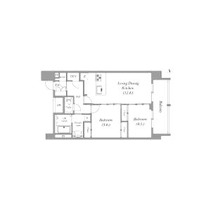 ArtizA瓦屋町Iの間取り図