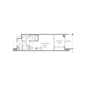 ArtizA瓦屋町Iの間取り図