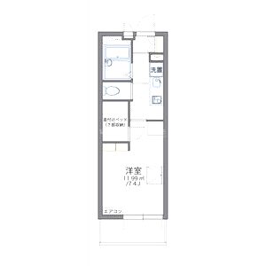 レオパレスインパクトIIの間取り図