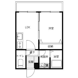 HRフロントリーガル城北の間取り図