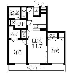 ラ・パール・デューの間取り図
