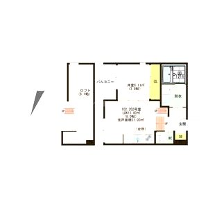 蛍池ヒルズ バルの間取り図