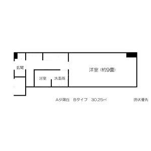 アリビオ夕陽丘の間取り図