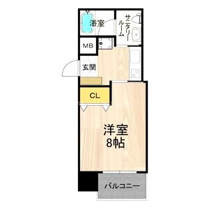 ディオレクレスト東心斎橋の間取り図
