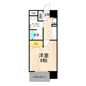 ディオレクレスト東心斎橋の間取り図
