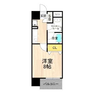 ディオレクレスト東心斎橋の間取り図