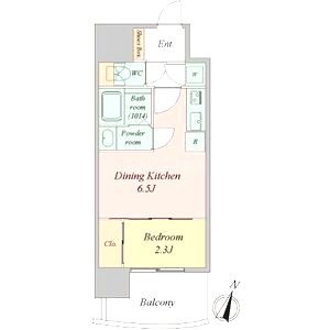 セレニテ梅田北グランデの間取り図