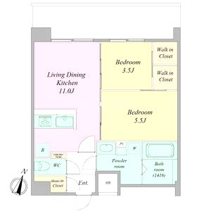 セレニテ梅田北グランデの間取り図