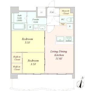 セレニテ梅田北グランデの間取り図