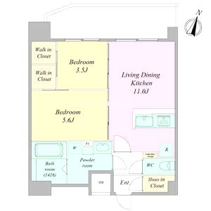 セレニテ梅田北グランデの間取り図