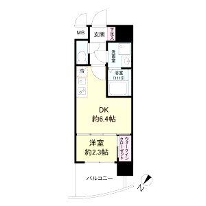 セレニテ神戸西アリエの間取り図