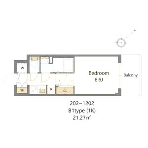 S-RESIDENCE上新庄beatの間取り図