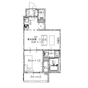 AXIACITY神戸松原の間取り図