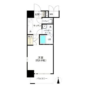 エスリード烏丸五条駅前の間取り図