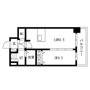 プレサンス高津公園ディオの間取り図