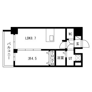 プレサンス高津公園ディオの間取り図