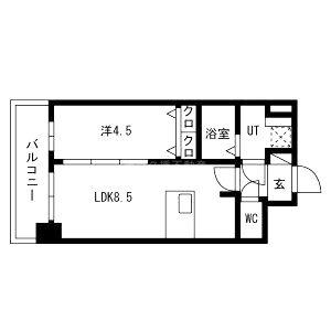 プレサンス高津公園ディオの間取り図