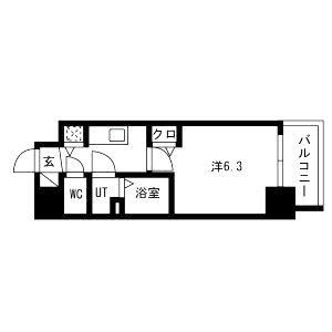 プレサンス高津公園ディオの間取り図