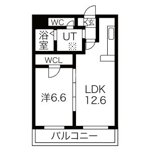 パールコート今里の間取り図